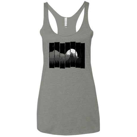 T-Shirts Venetian Grey / X-Small Bear Slats Women's Triblend Racerback Tank