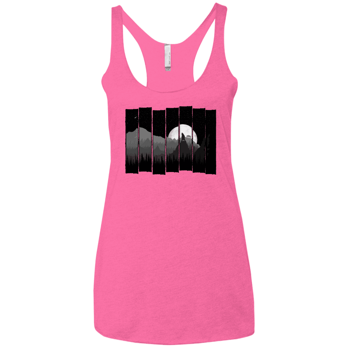 T-Shirts Vintage Pink / X-Small Bear Slats Women's Triblend Racerback Tank