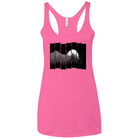 T-Shirts Vintage Pink / X-Small Bear Slats Women's Triblend Racerback Tank