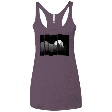 T-Shirts Vintage Purple / X-Small Bear Slats Women's Triblend Racerback Tank