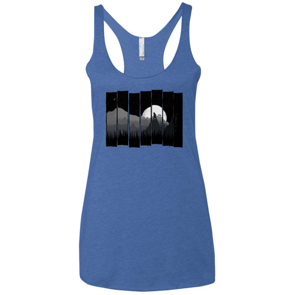 T-Shirts Vintage Royal / X-Small Bear Slats Women's Triblend Racerback Tank