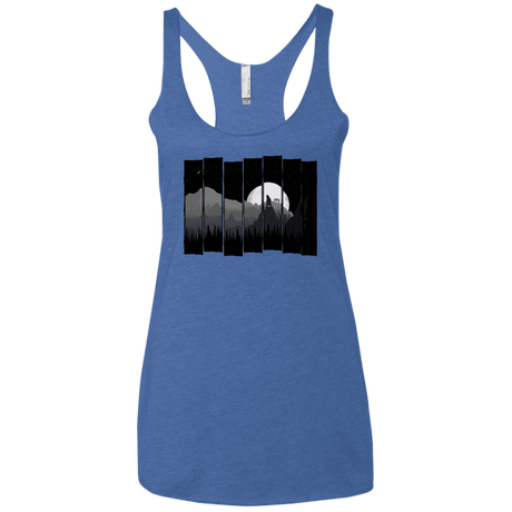 T-Shirts Vintage Royal / X-Small Bear Slats Women's Triblend Racerback Tank