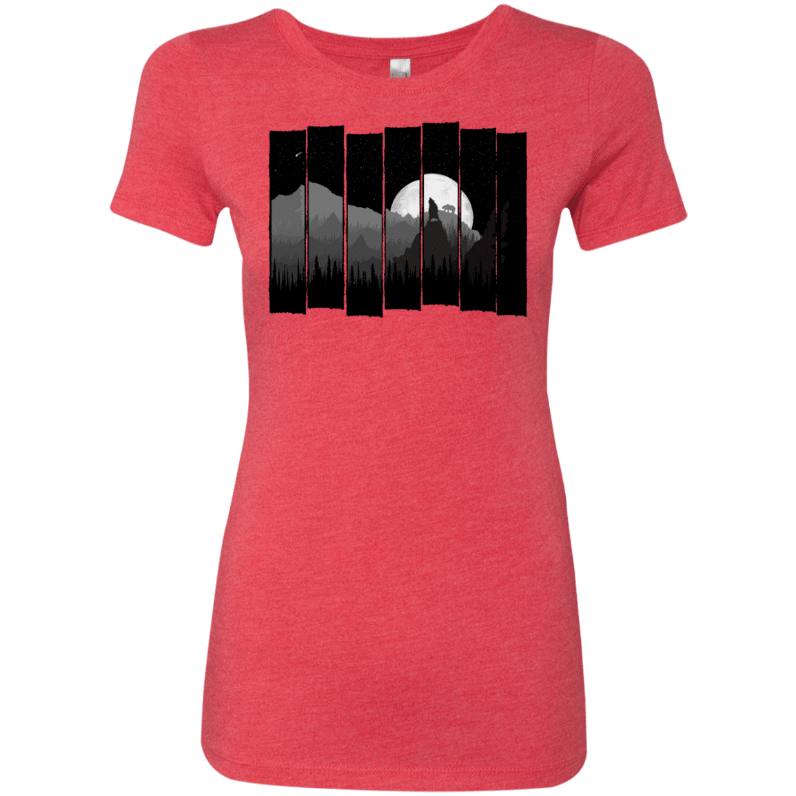 T-Shirts Vintage Red / S Bear Slats Women's Triblend T-Shirt