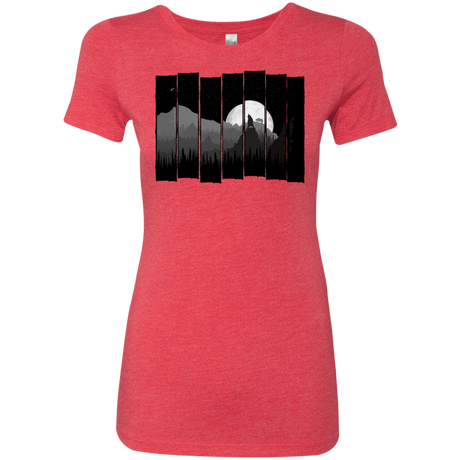 T-Shirts Vintage Red / S Bear Slats Women's Triblend T-Shirt