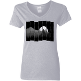 T-Shirts Sport Grey / S Bear Slats Women's V-Neck T-Shirt