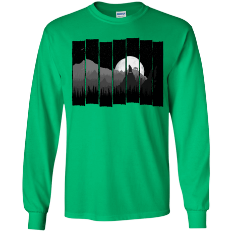 T-Shirts Irish Green / YS Bear Slats Youth Long Sleeve T-Shirt