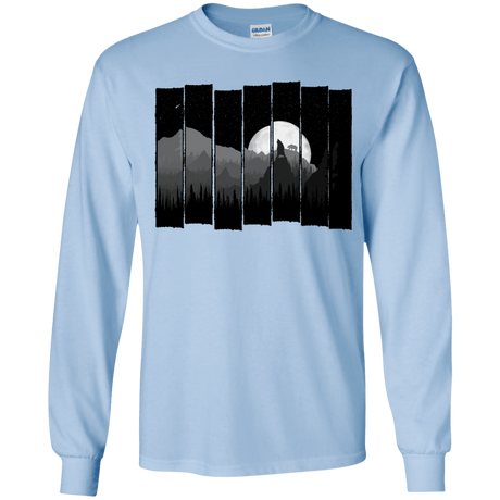 T-Shirts Light Blue / YS Bear Slats Youth Long Sleeve T-Shirt