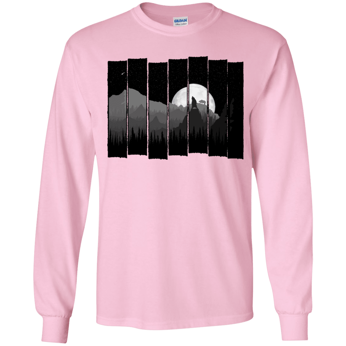 T-Shirts Light Pink / YS Bear Slats Youth Long Sleeve T-Shirt