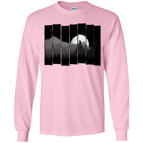 T-Shirts Light Pink / YS Bear Slats Youth Long Sleeve T-Shirt