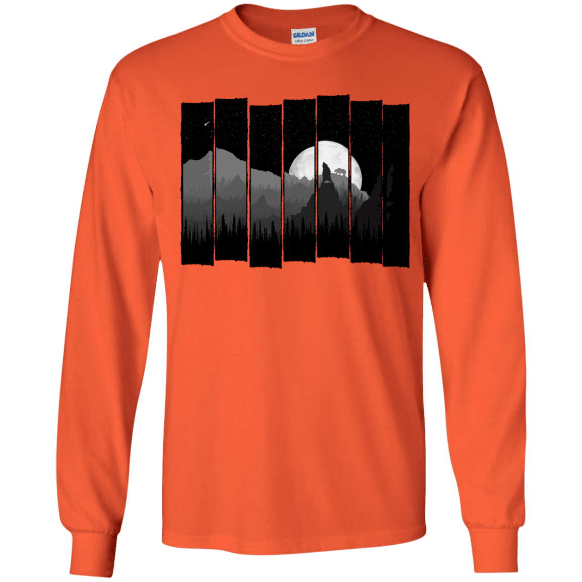 T-Shirts Orange / YS Bear Slats Youth Long Sleeve T-Shirt