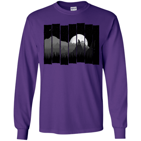 T-Shirts Purple / YS Bear Slats Youth Long Sleeve T-Shirt