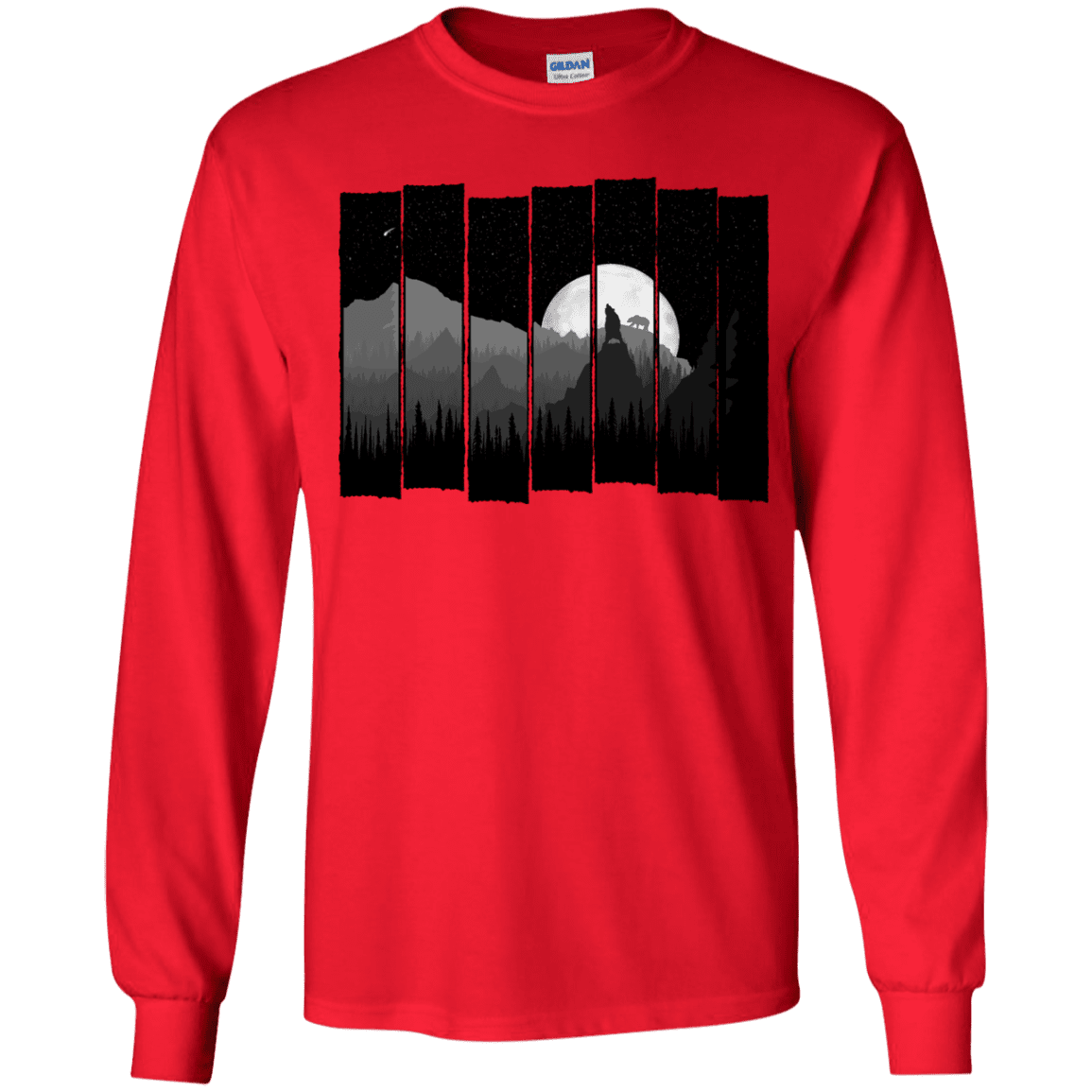 T-Shirts Red / YS Bear Slats Youth Long Sleeve T-Shirt