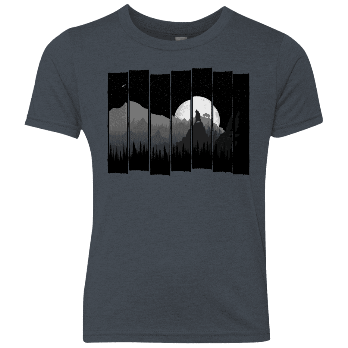 T-Shirts Vintage Navy / YXS Bear Slats Youth Triblend T-Shirt
