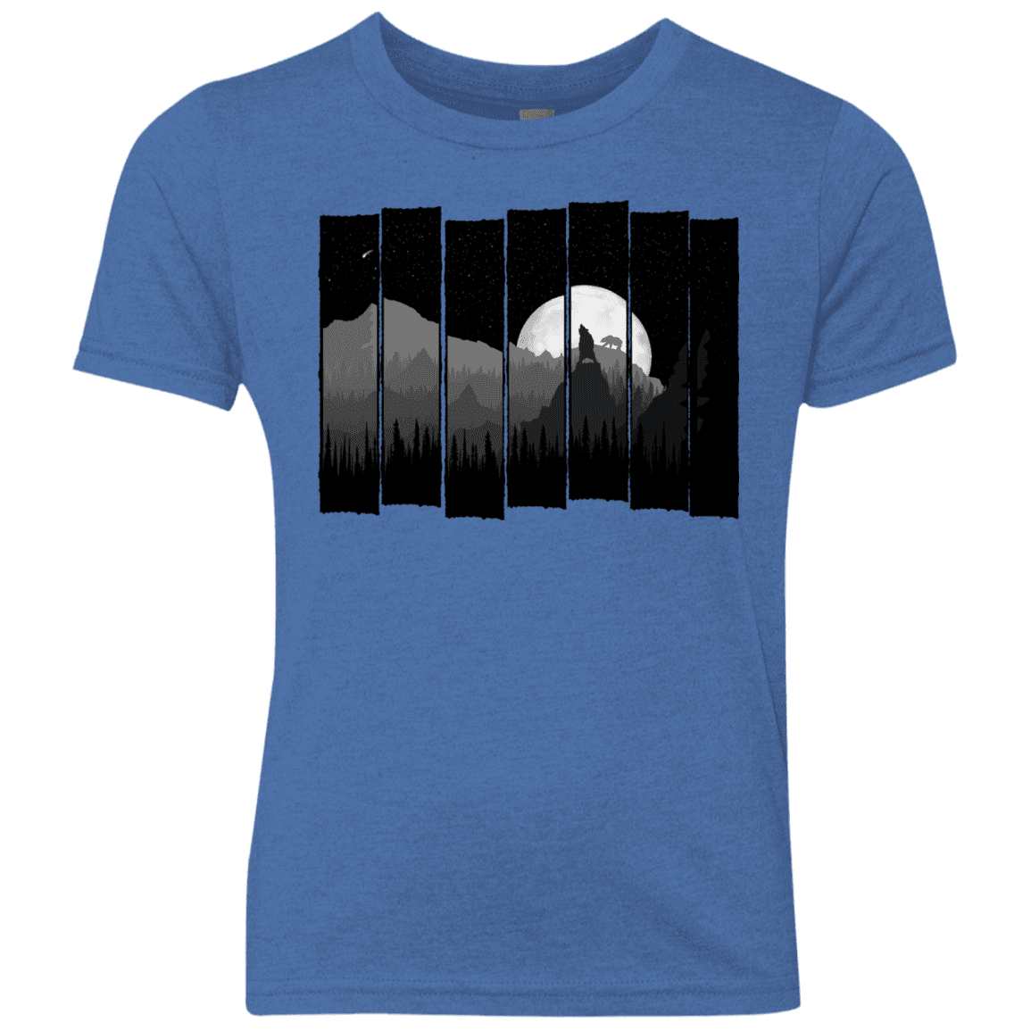 T-Shirts Vintage Royal / YXS Bear Slats Youth Triblend T-Shirt