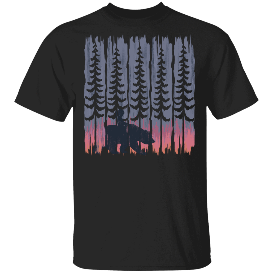 T-Shirts Black / S Bear Walk Pines T-Shirt