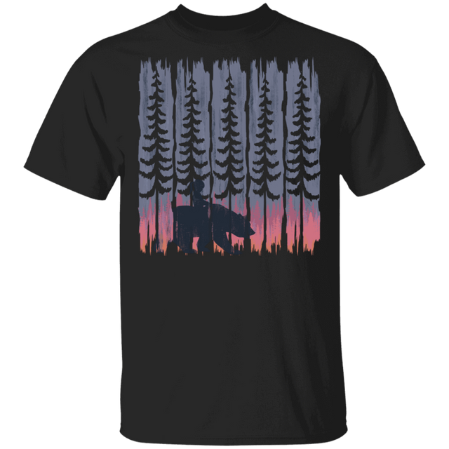 T-Shirts Black / S Bear Walk Pines T-Shirt
