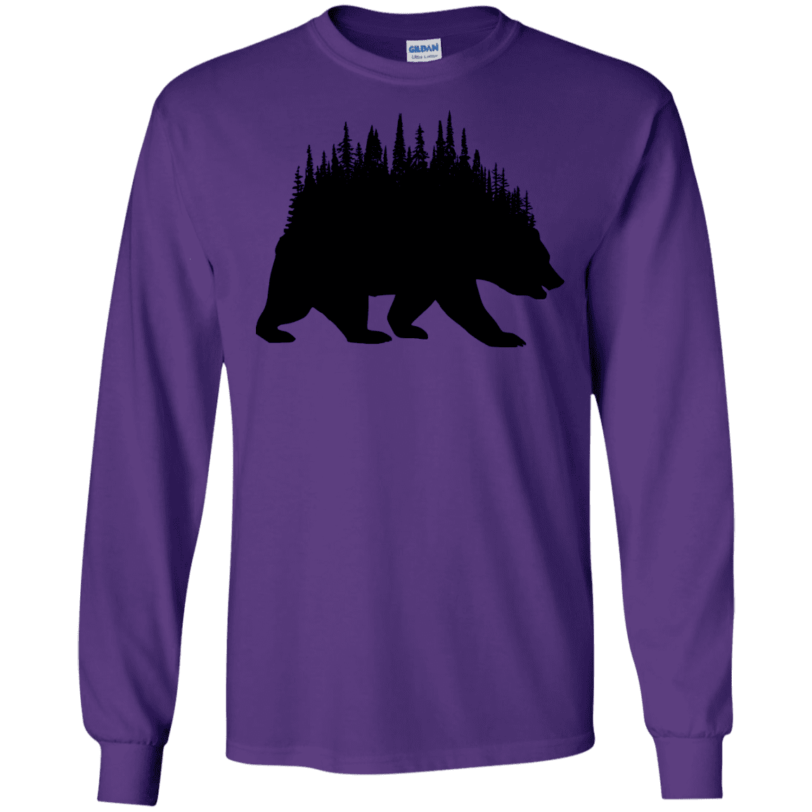 T-Shirts Purple / S Bears Home Men's Long Sleeve T-Shirt