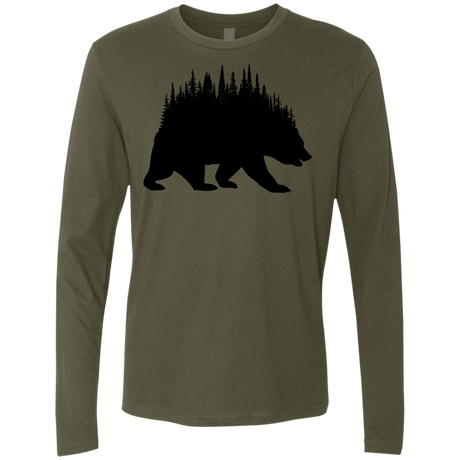 T-Shirts Military Green / S Bears Home Men's Premium Long Sleeve