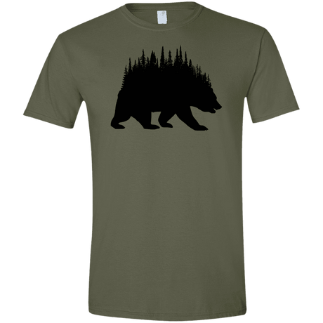 T-Shirts Military Green / S Bears Home Men's Semi-Fitted Softstyle