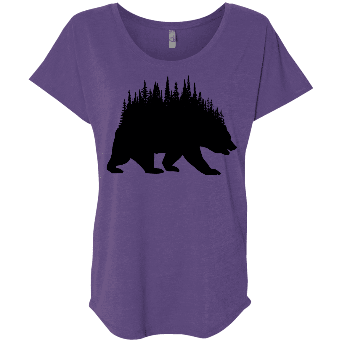 T-Shirts Purple Rush / X-Small Bears Home Triblend Dolman Sleeve