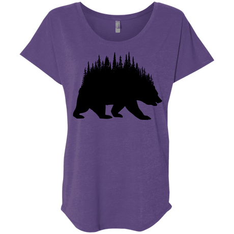 T-Shirts Purple Rush / X-Small Bears Home Triblend Dolman Sleeve