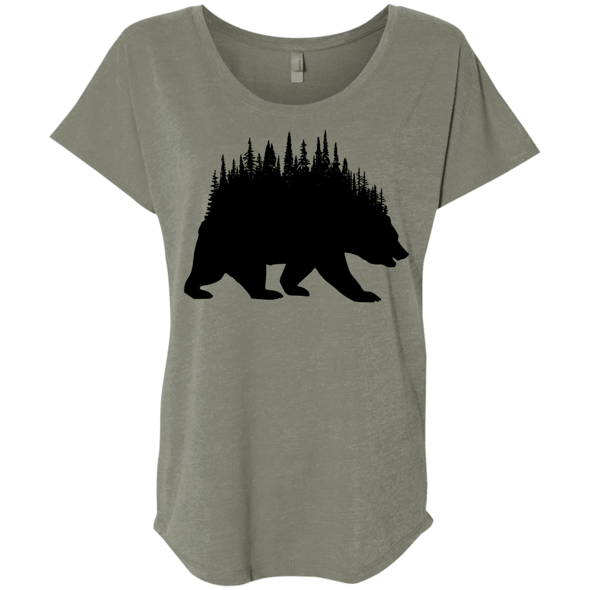 T-Shirts Venetian Grey / X-Small Bears Home Triblend Dolman Sleeve