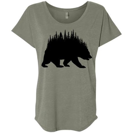 T-Shirts Venetian Grey / X-Small Bears Home Triblend Dolman Sleeve