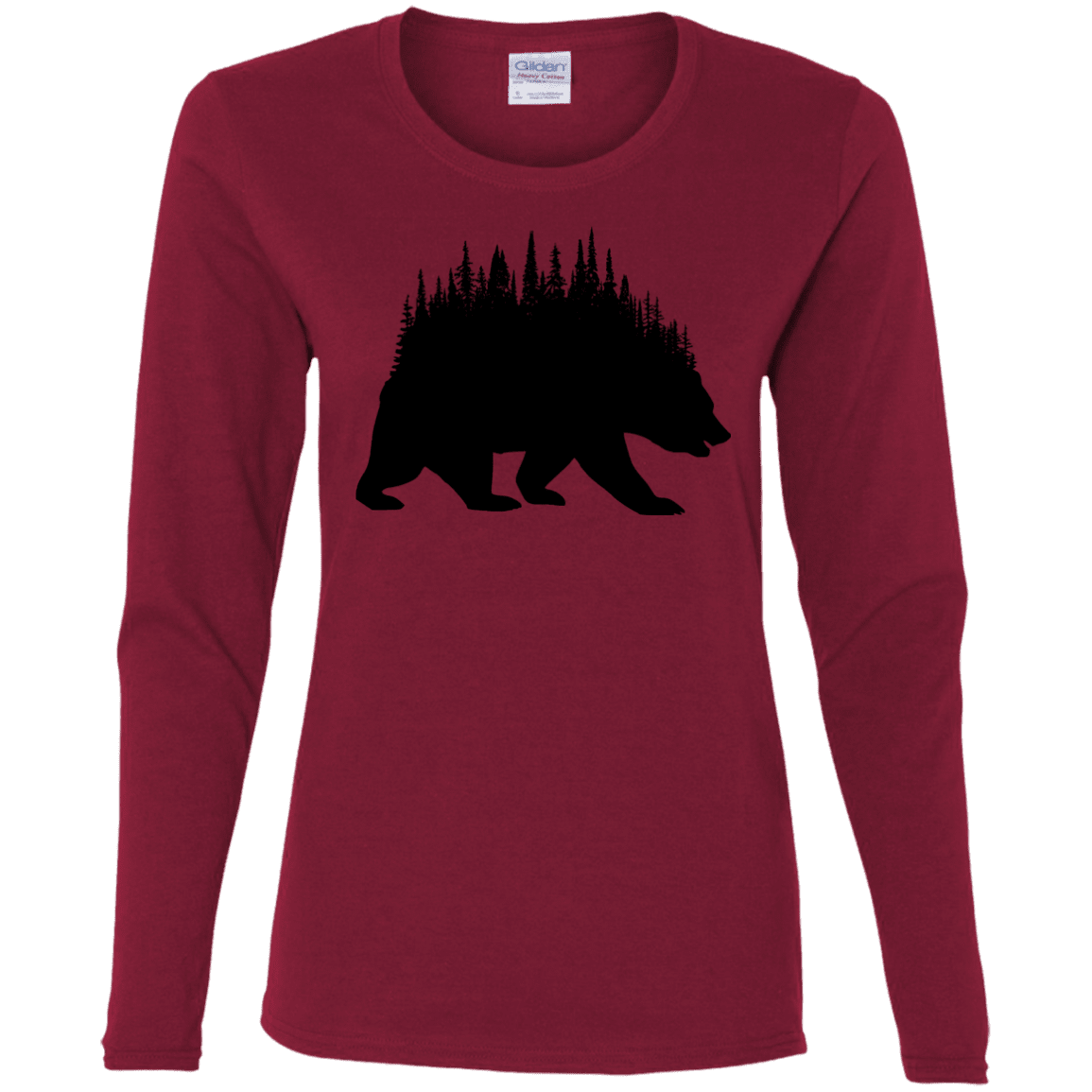 T-Shirts Cardinal / S Bears Home Women's Long Sleeve T-Shirt