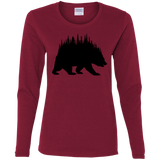 T-Shirts Cardinal / S Bears Home Women's Long Sleeve T-Shirt