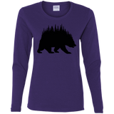 T-Shirts Purple / S Bears Home Women's Long Sleeve T-Shirt