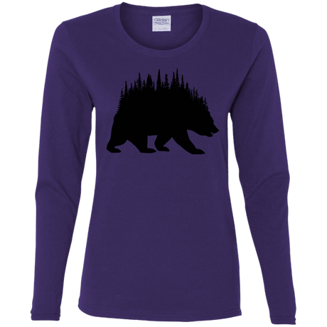 T-Shirts Purple / S Bears Home Women's Long Sleeve T-Shirt