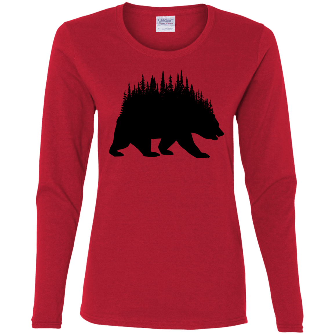 T-Shirts Red / S Bears Home Women's Long Sleeve T-Shirt