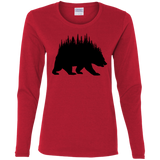 T-Shirts Red / S Bears Home Women's Long Sleeve T-Shirt