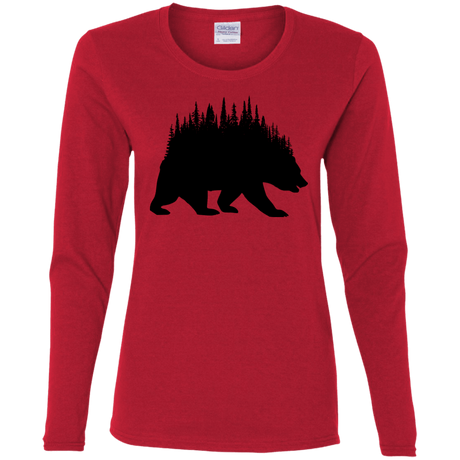 T-Shirts Red / S Bears Home Women's Long Sleeve T-Shirt