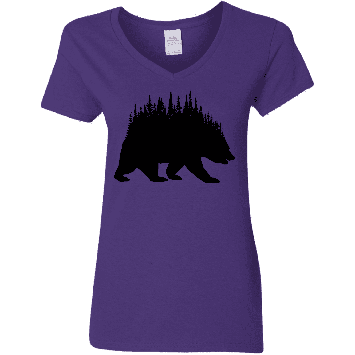 T-Shirts Purple / S Bears Home Women's V-Neck T-Shirt