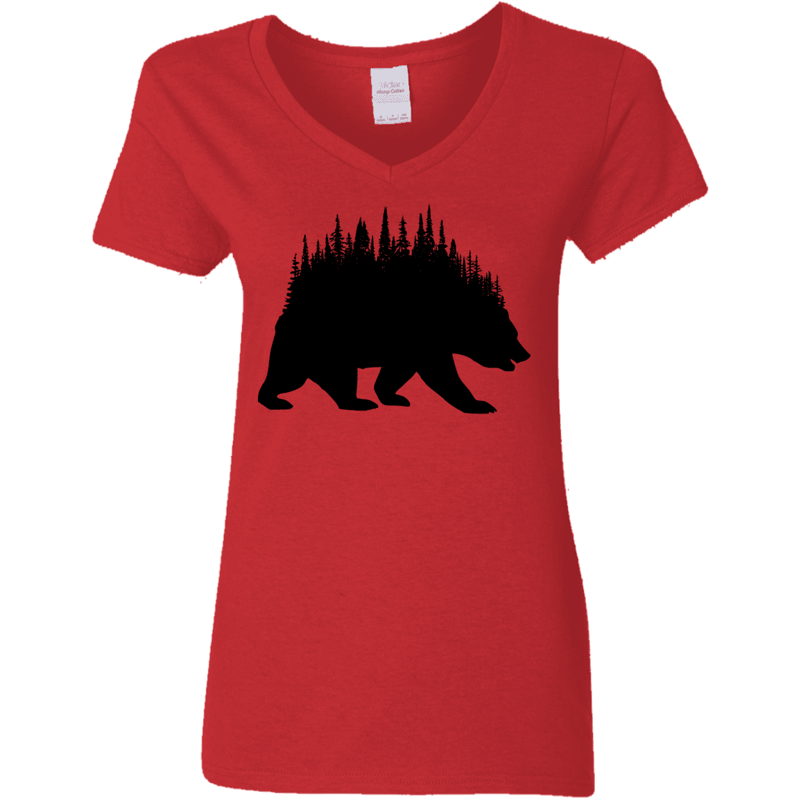 T-Shirts Red / S Bears Home Women's V-Neck T-Shirt