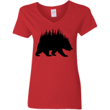 T-Shirts Red / S Bears Home Women's V-Neck T-Shirt