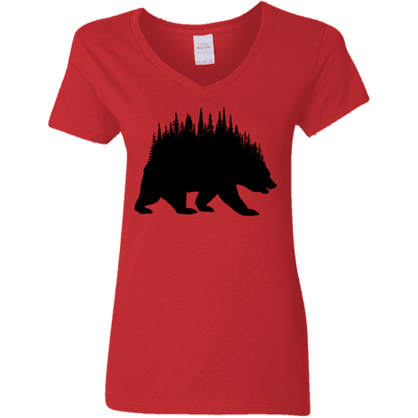 T-Shirts Red / S Bears Home Women's V-Neck T-Shirt