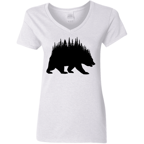 T-Shirts White / S Bears Home Women's V-Neck T-Shirt