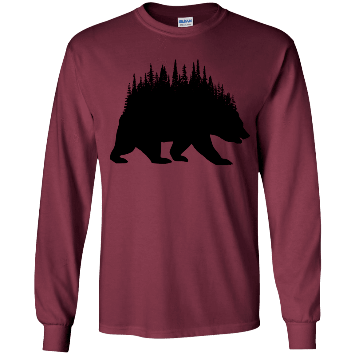 T-Shirts Maroon / YS Bears Home Youth Long Sleeve T-Shirt