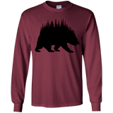 T-Shirts Maroon / YS Bears Home Youth Long Sleeve T-Shirt