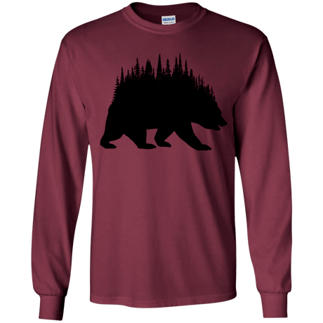 T-Shirts Maroon / YS Bears Home Youth Long Sleeve T-Shirt