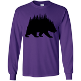 T-Shirts Purple / YS Bears Home Youth Long Sleeve T-Shirt