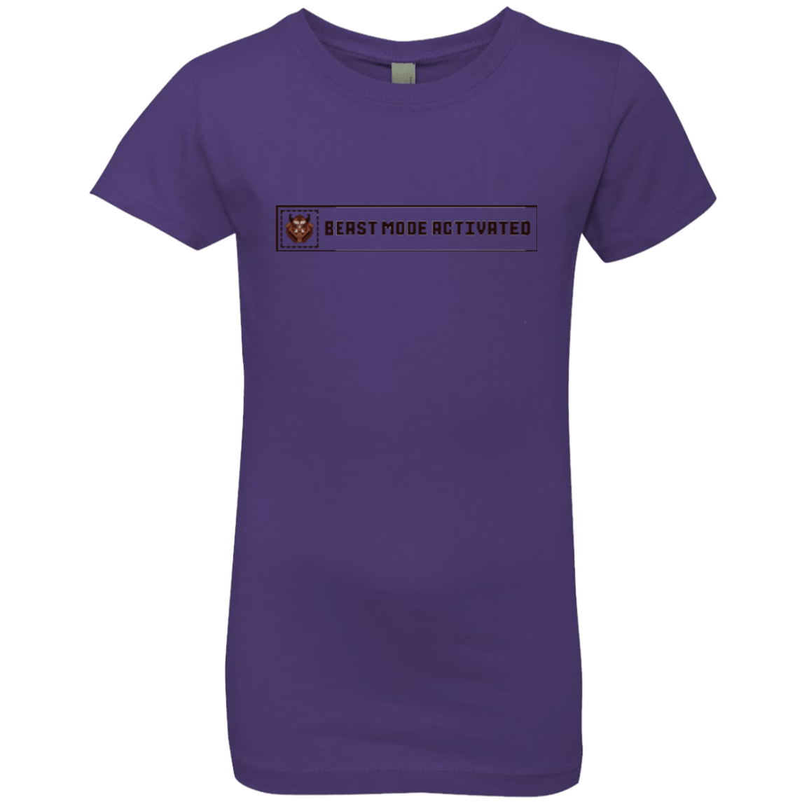 T-Shirts Purple Rush / YXS Beast Mode Activated Girls Premium T-Shirt