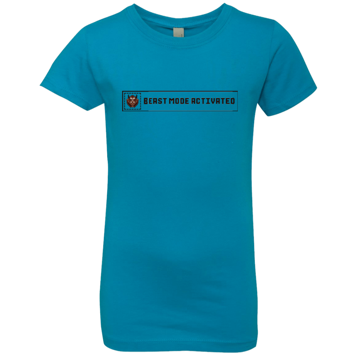 T-Shirts Turquoise / YXS Beast Mode Activated Girls Premium T-Shirt