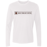 T-Shirts White / Small Beast Mode Activated Men's Premium Long Sleeve