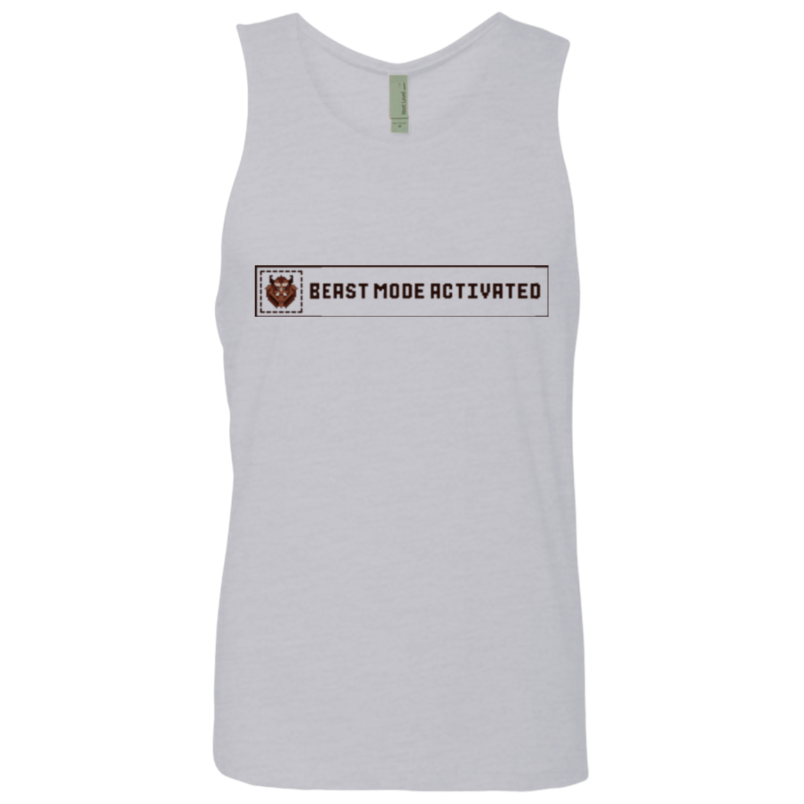 T-Shirts Heather Grey / Small Beast Mode Activated Men's Premium Tank Top