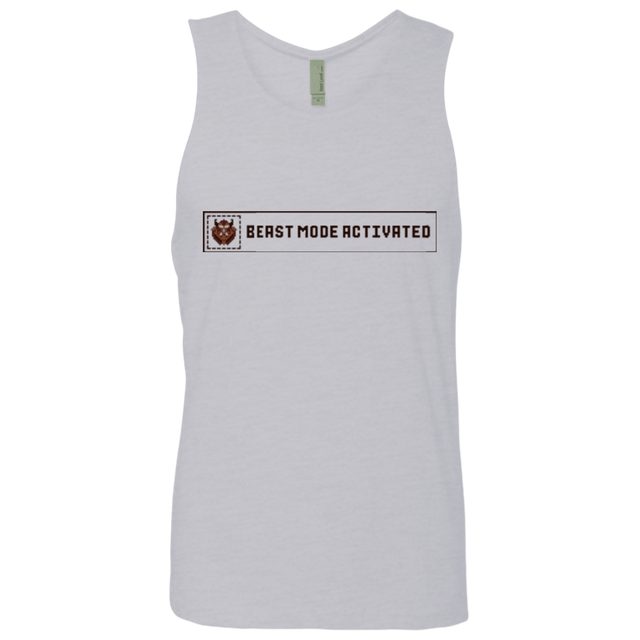 T-Shirts Heather Grey / Small Beast Mode Activated Men's Premium Tank Top