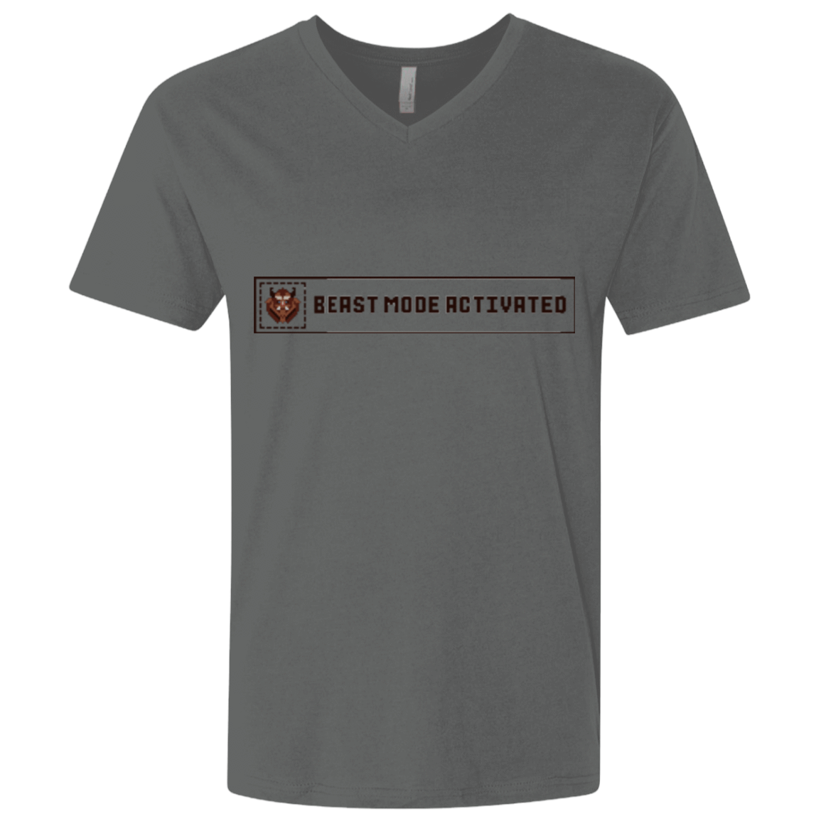 T-Shirts Heavy Metal / X-Small Beast Mode Activated Men's Premium V-Neck