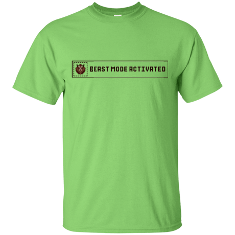 T-Shirts Lime / Small Beast Mode Activated T-Shirt